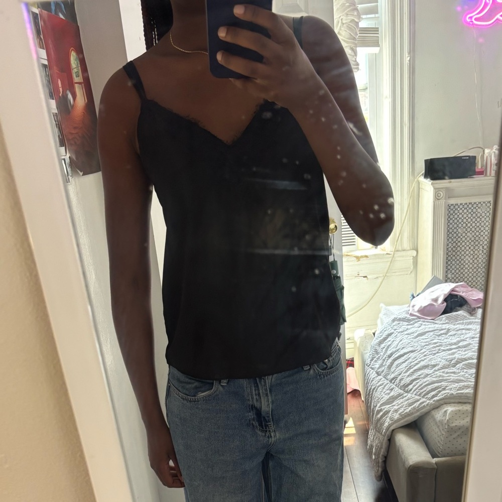 Socialite Black Lace Cami Top